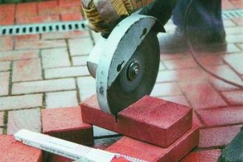 Cutting bricks manually and using tools